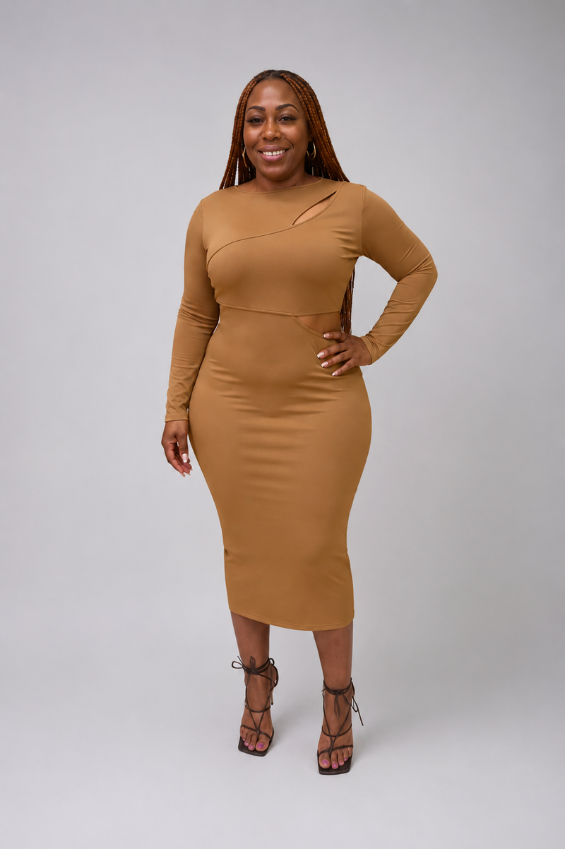 BROWN SUGAR Dress (Plus)