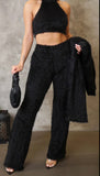 Conjunto de tres piezas de pantalón atrevido