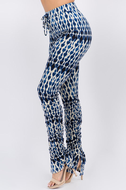 Leggings fruncidos tie-dye